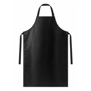 Delantal industrial negro en nitrilo