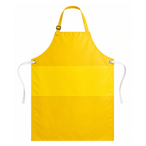 Delantal industrial amarillo en nitrilo-neopreno con refuerzo frontal